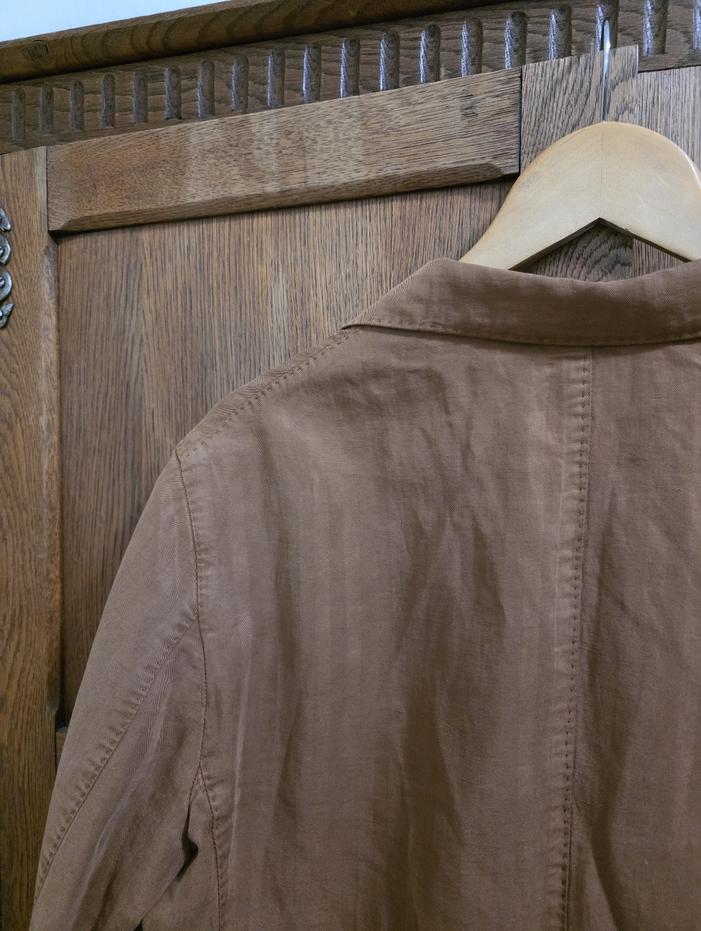 L.B.M. 1911 | Brown Linen Cotton Blazer Made in Italy – Men’s 50R - Picture 8 of 13